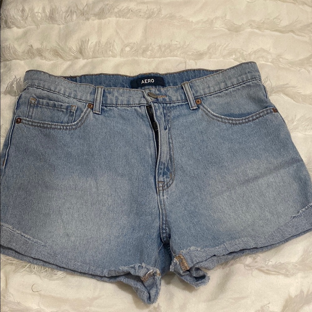 Aeropostale Blue Jean Shorts Cut-Off Style